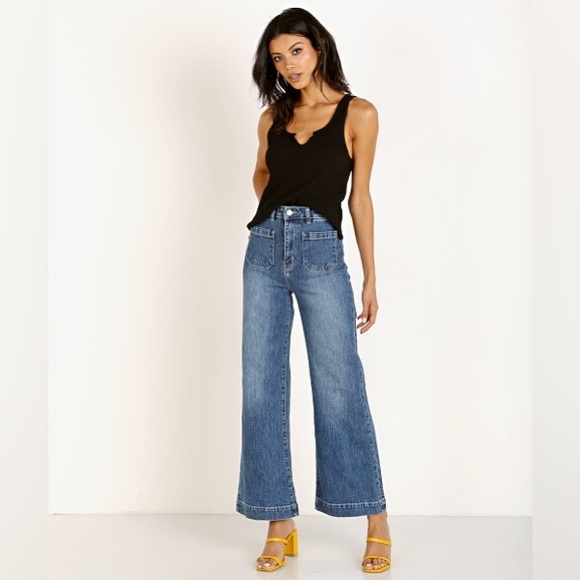 LACAUSA Tops - LACAUSA Black Tar Roxy Tank